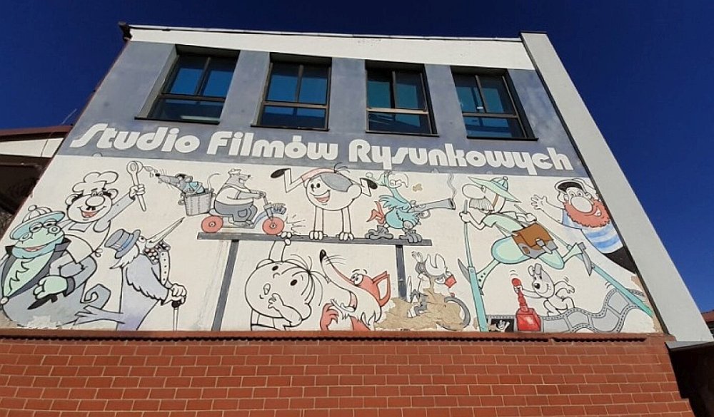Dawny mural obok Studia Filmów Rysunkowych