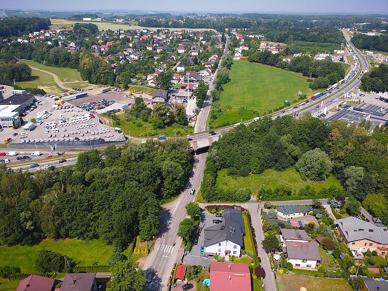 Widok z drona na remontowany most nad ul. Mazańcowicką fot. MZD