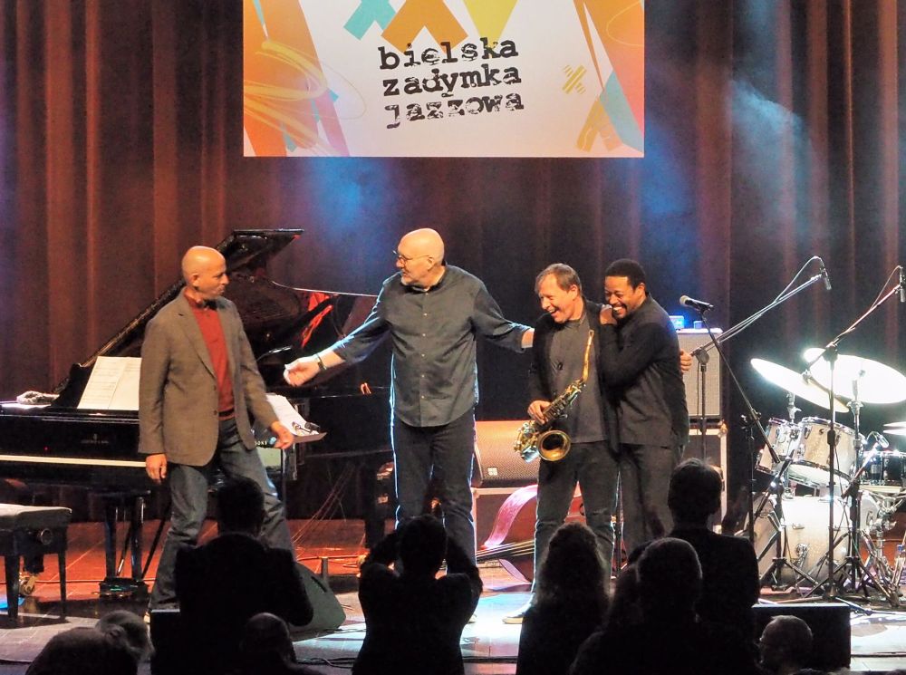 Chris Potter Quartet. Od lewej - Edward Simon, Scott Colley, Chris Potter, Nasheet Waits