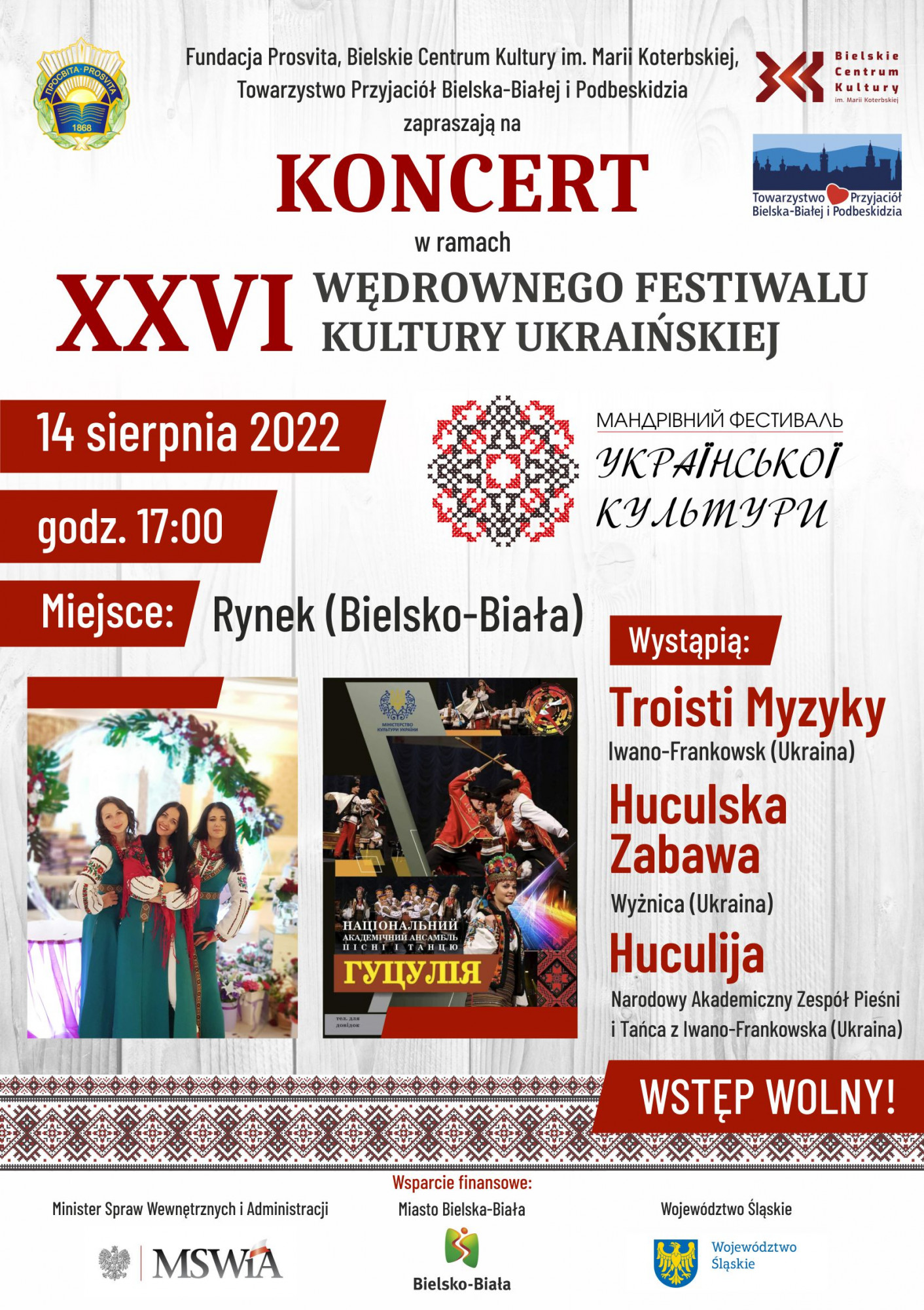 Koncert 26. Wędrownego Festiwalu Kultury Ukraińskiej 