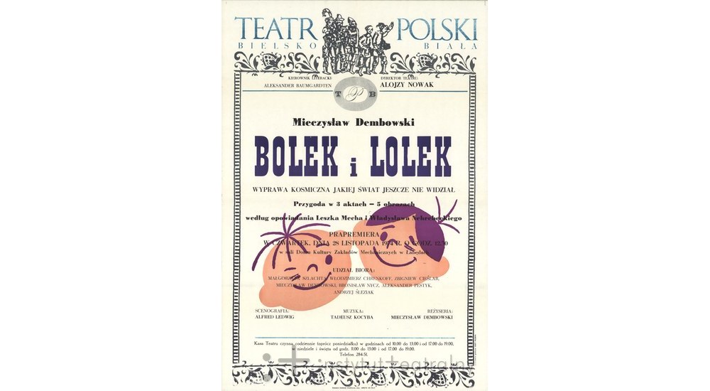 Plakat spektaklu / fot. Encyklopedia Teatru Polskiego