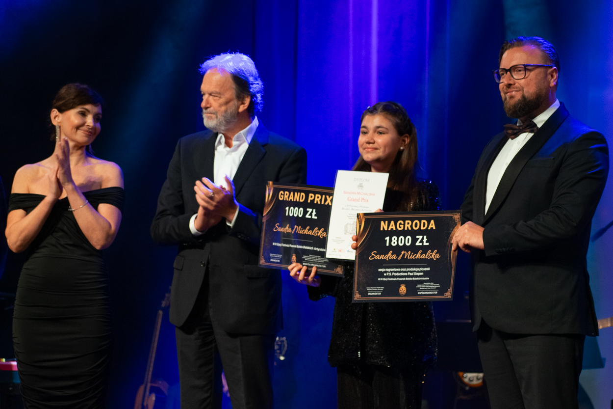 Grand Prix dla Sandry Michalskiej wręczył wiceprezydent Adam Ruśniak