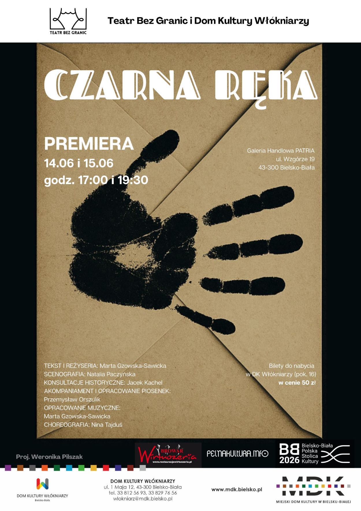 Plakat organizatora