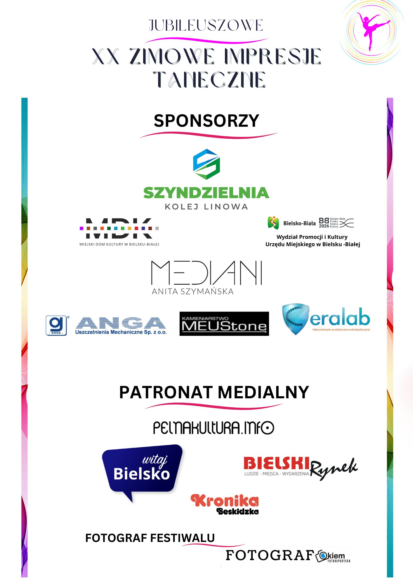 Sponsorzy i patroni medialni wydarzenia