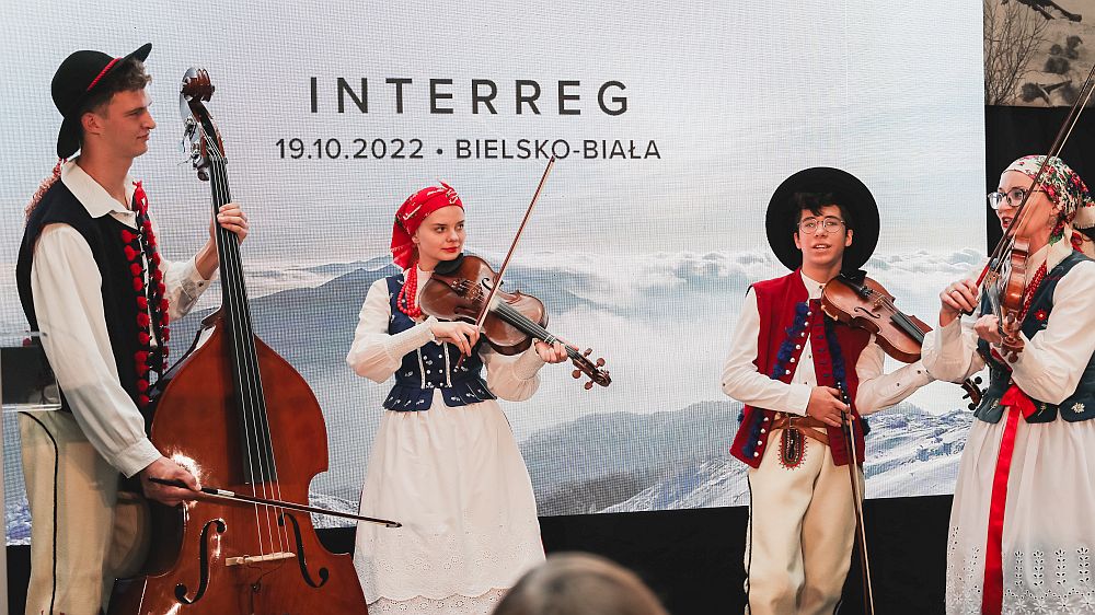 Występ podczas konferencji Interreg Polska-Słowacja 2021-2027