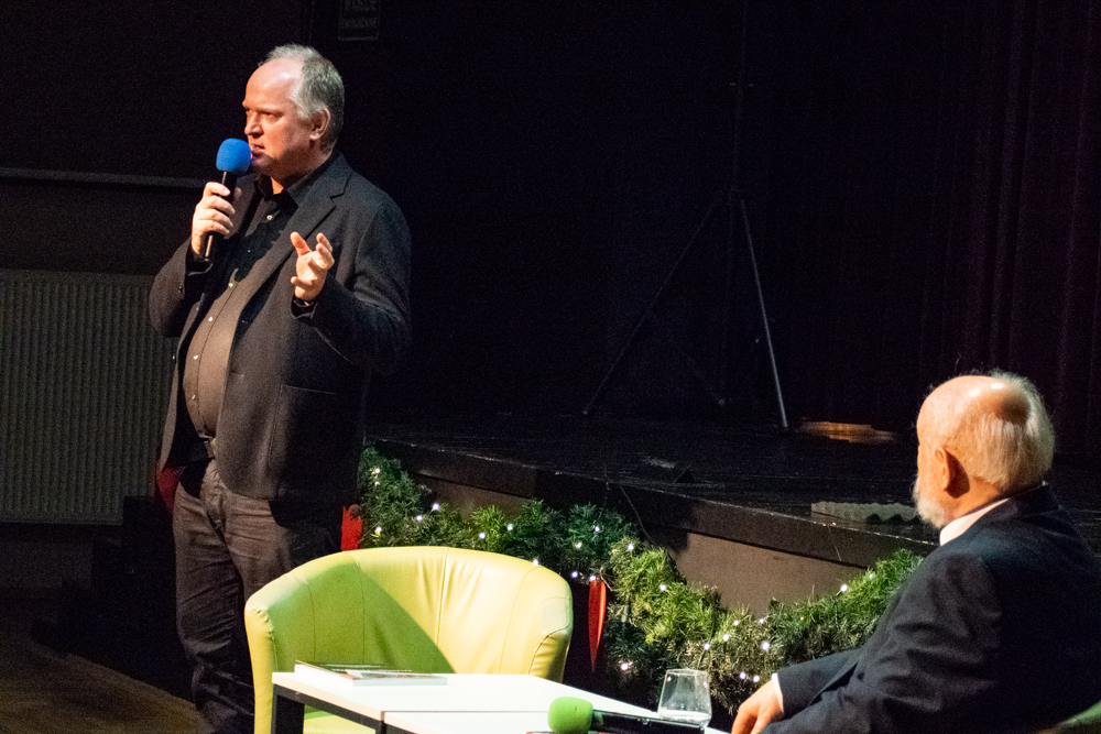 Prof. Ernest Zawada i Jan Picheta Spotkanie promocyjne Kalendarza Beskidzkiego 2026