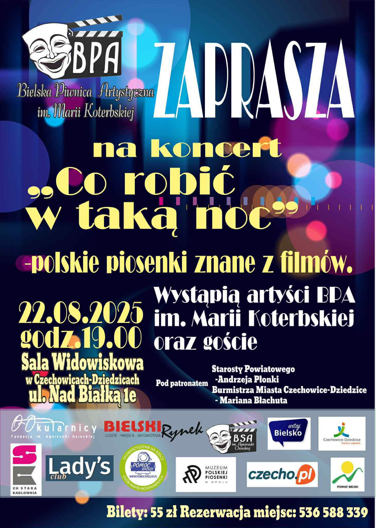 Plakat organizatora