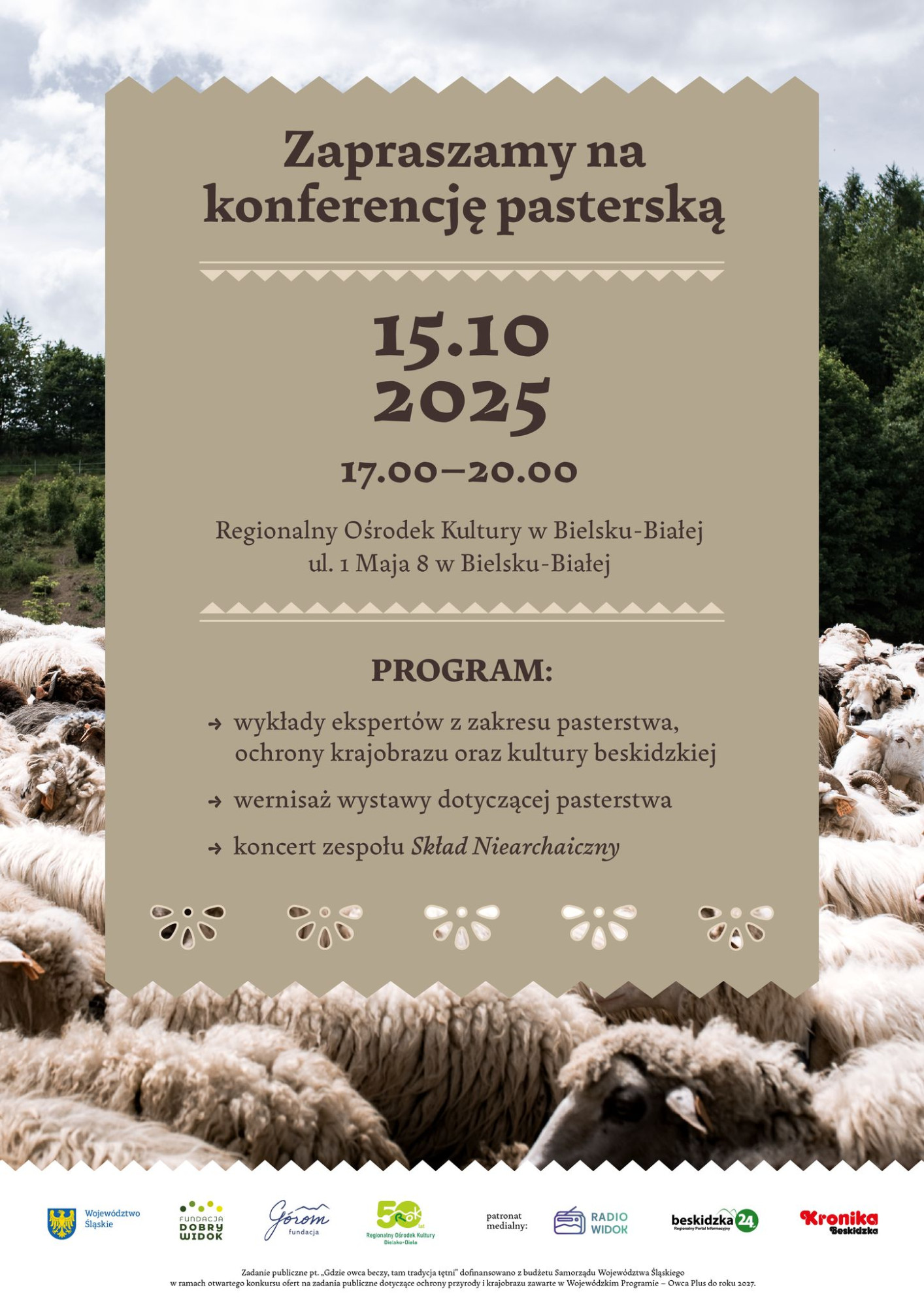 plakat organizatora