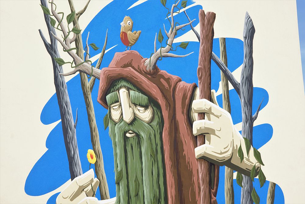 Borowy - nowy mural Marcina Malickiego na ulicy Cieszyńskiej