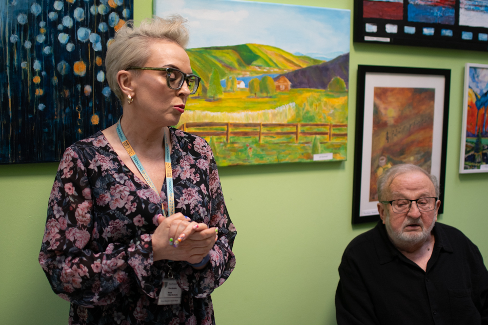 Wernisaż wystawy w Centrum Seniora