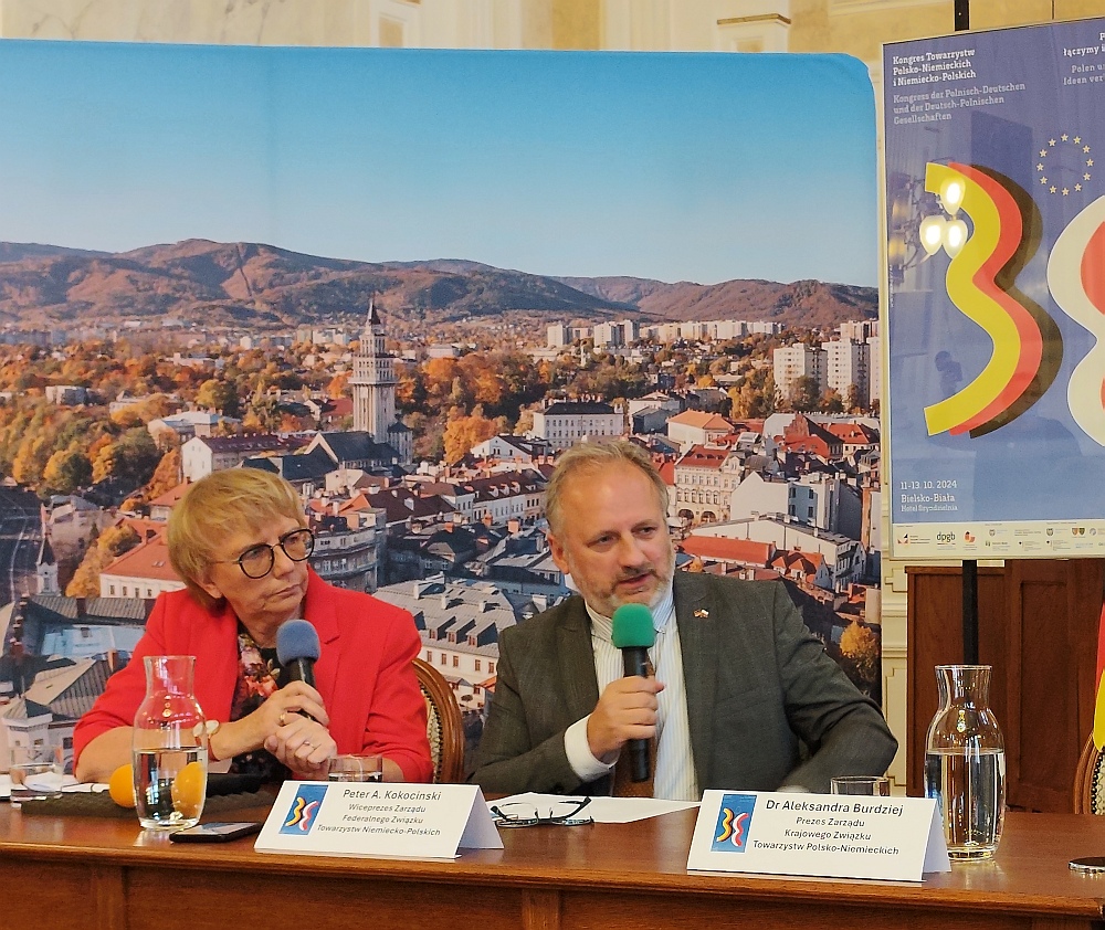 Od lewej: Johannes von Thadden i  Peter A. Kokocinski -  Wiceprezesi Zarządu Federalnego Związku Towarzystw Niemiecko-Polskich.