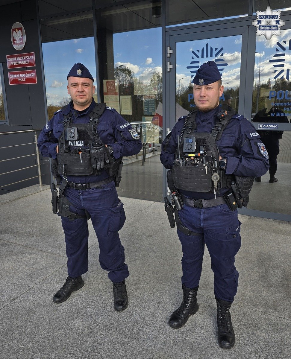 Policjanci z bielskiej komendy fot. KMP BB