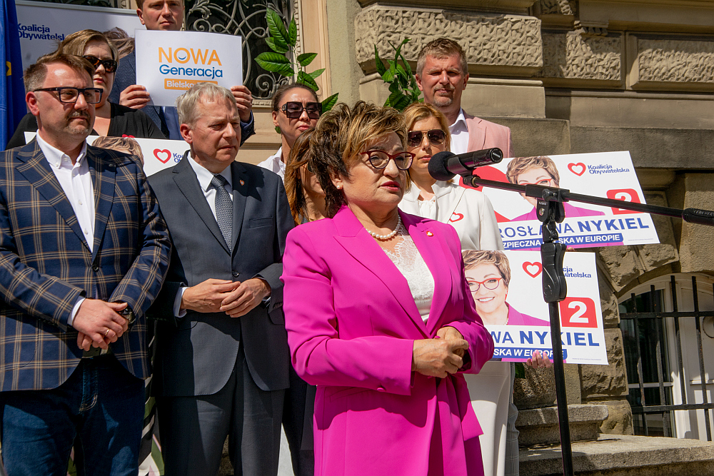 Kandydująca do PE Mirosława Nykiel przedstawiła swoją drogę od Solidarności do świata polityki