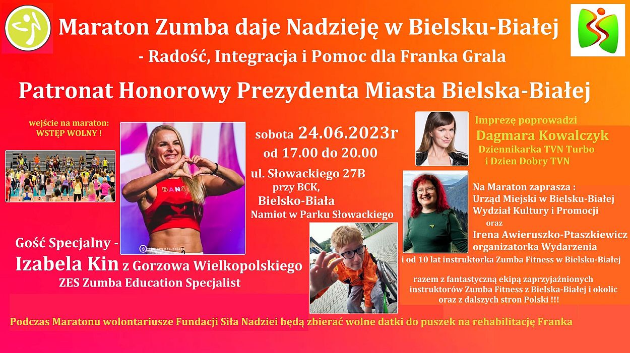 Charytatywny Maraton Zumba w parku Słowackiego Charytatywny Maraton Zumba w parku Słowackiego