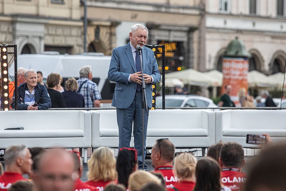 Prezydent Krakowa Jacek Majchrowski / fot. Paweł Sowa/Wydział Prasowy UMBB