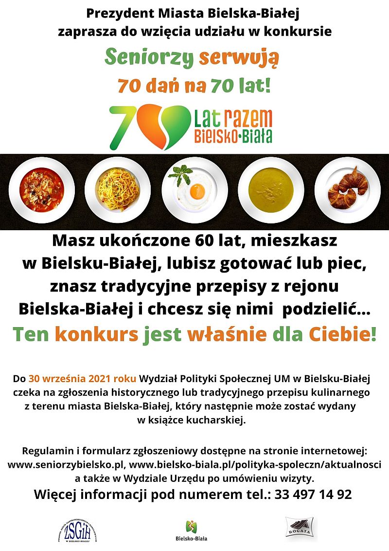 Książka kucharska na 70 lat