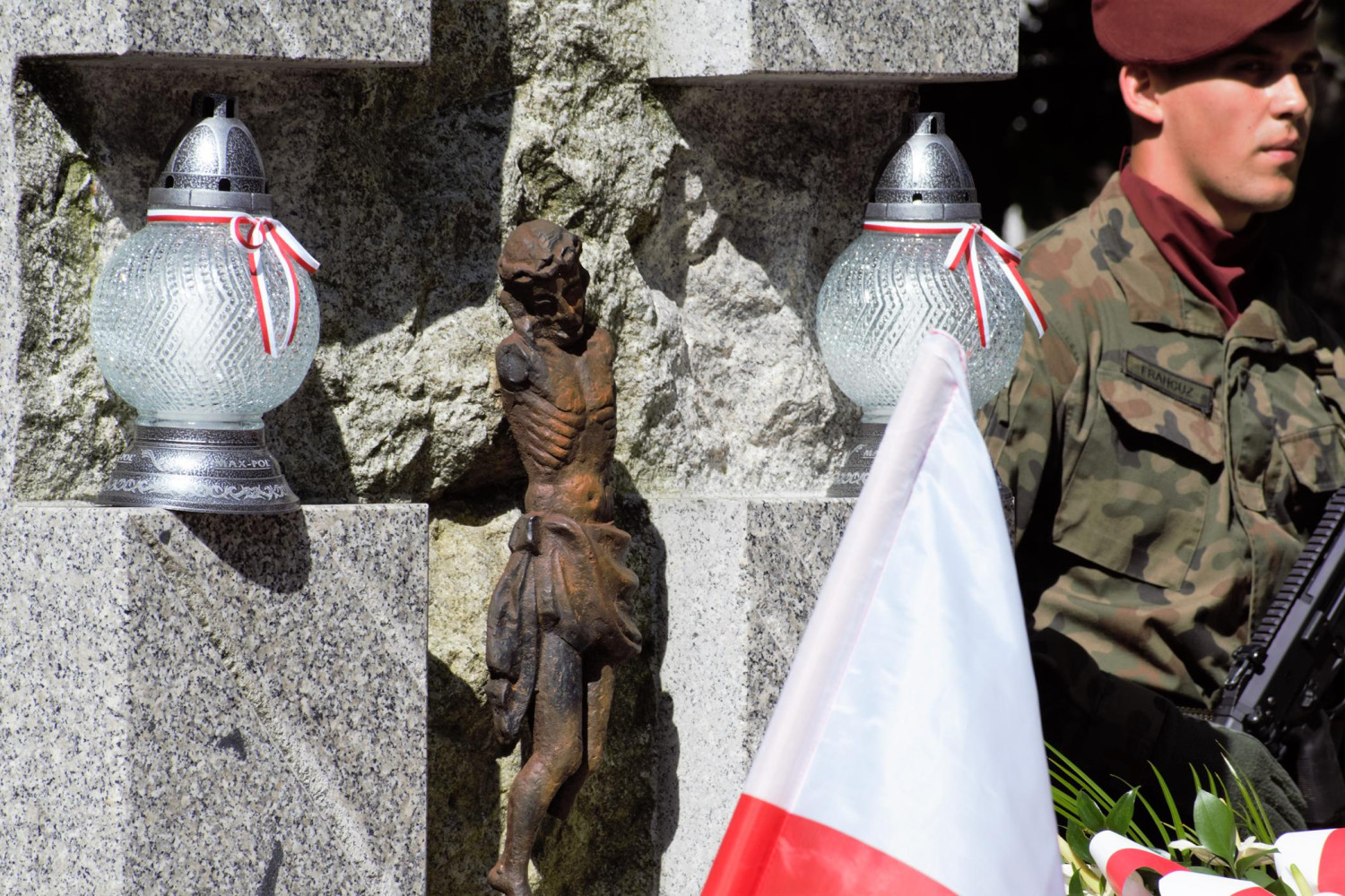 Pomnik ofiar rzezi wołyńskiej odsłonięty został w 2018 r.