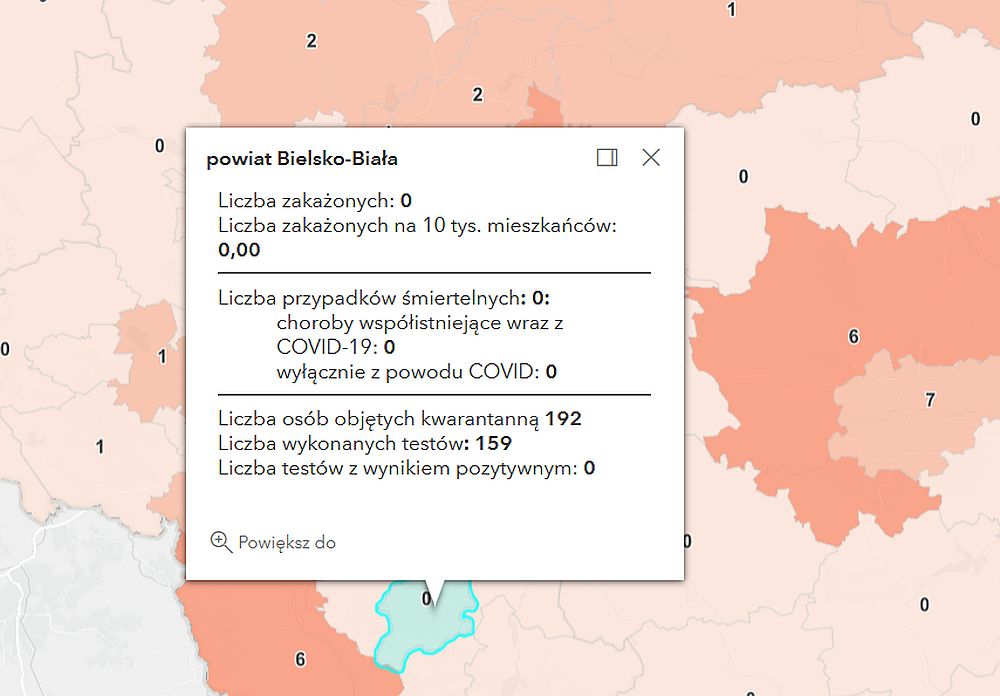 Raport Bielsko-Biała Covid