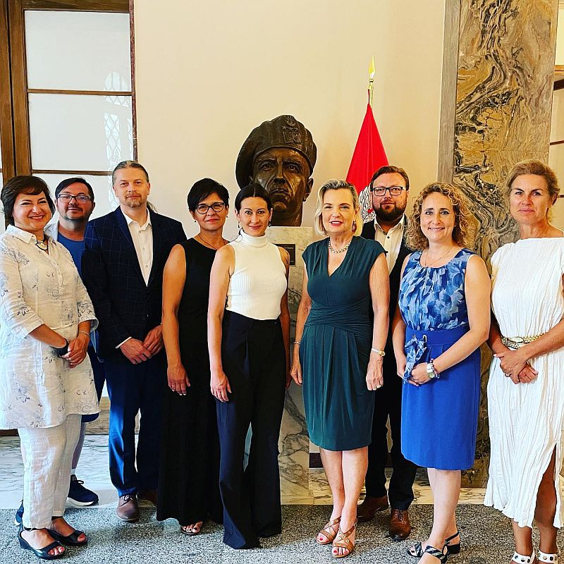 oficjalna delegacja bielskiego Ratusza w ambasadzie polskiej w Rzymie